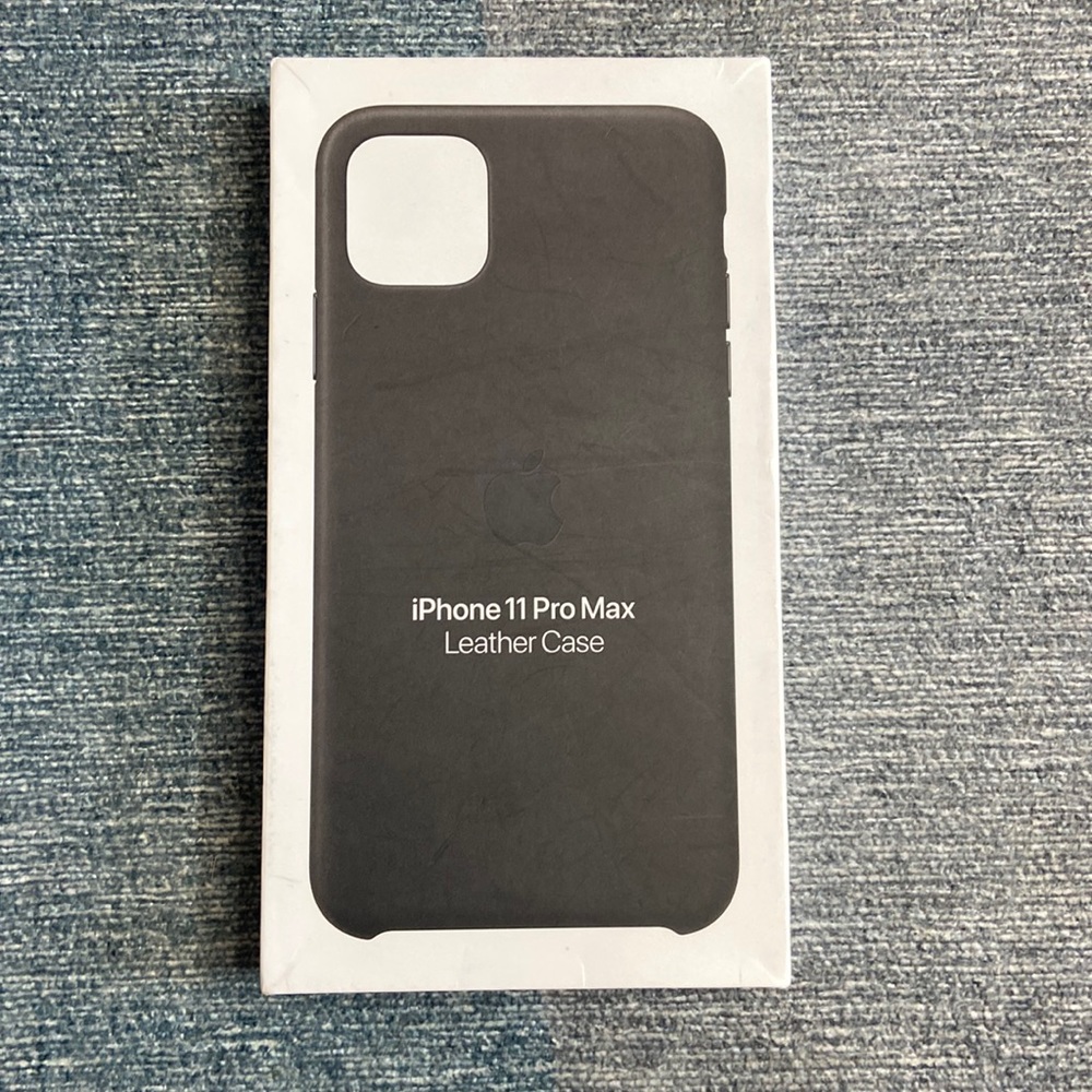 Apple Genuine Leather Case For Apple iPhone 11 Pro Max Black